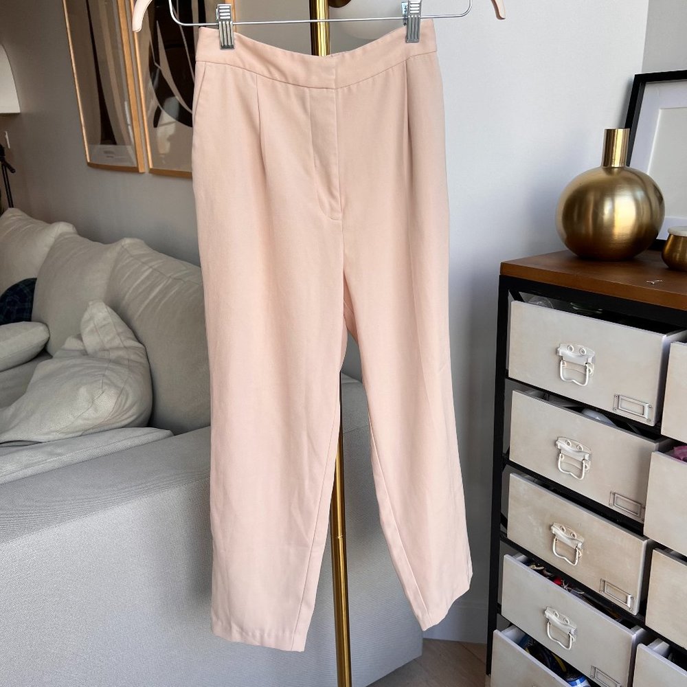 Zara cropped high waisted trousers